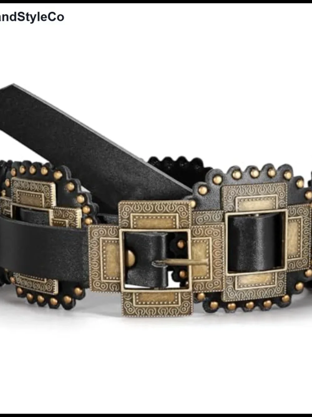 Western Concho Belt for Women Boho Chunky Cowgirl Leather Belt Concert Festival